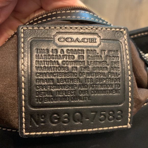 Coach, large Hobo purse, leather - Picture 4 of 6